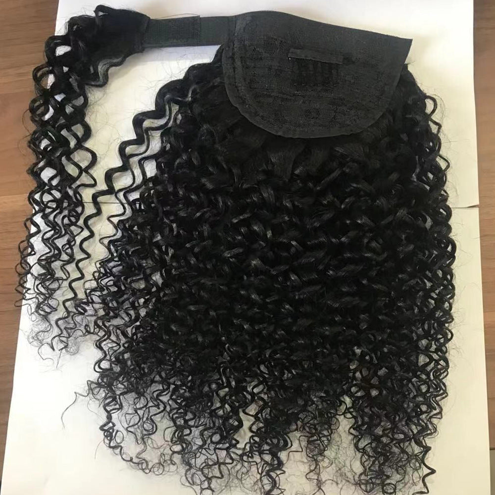 Human Hair Ponytail Velcro Natural Color Human Hair Ponytail Velcro Natural Color